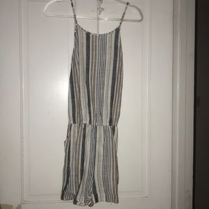 JustFab Stripped Jumpsuit
